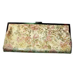 HOBO Golden Metallic Floral Clutch